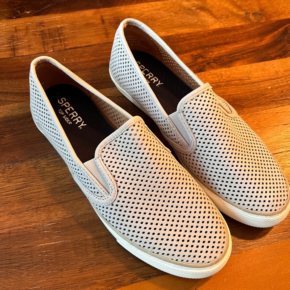 Lightly worn Sperry slip ons